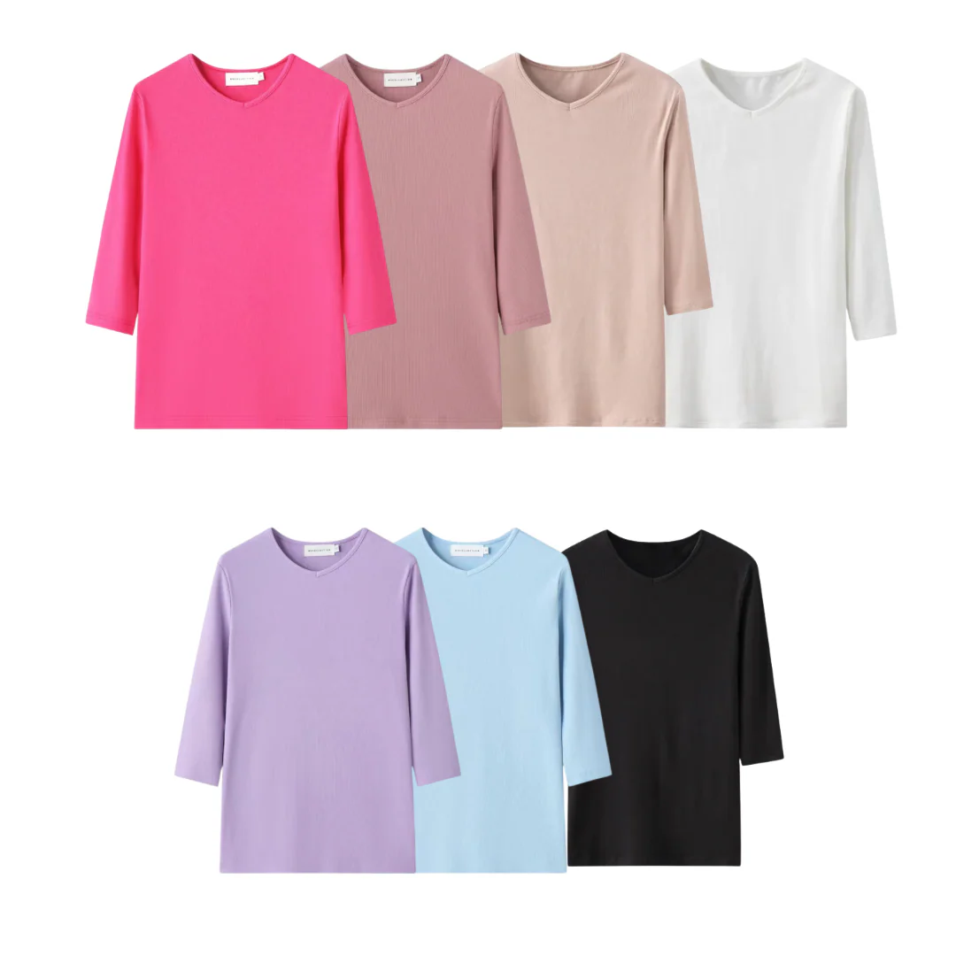 Ribbed V-Tee Adults - Image 7