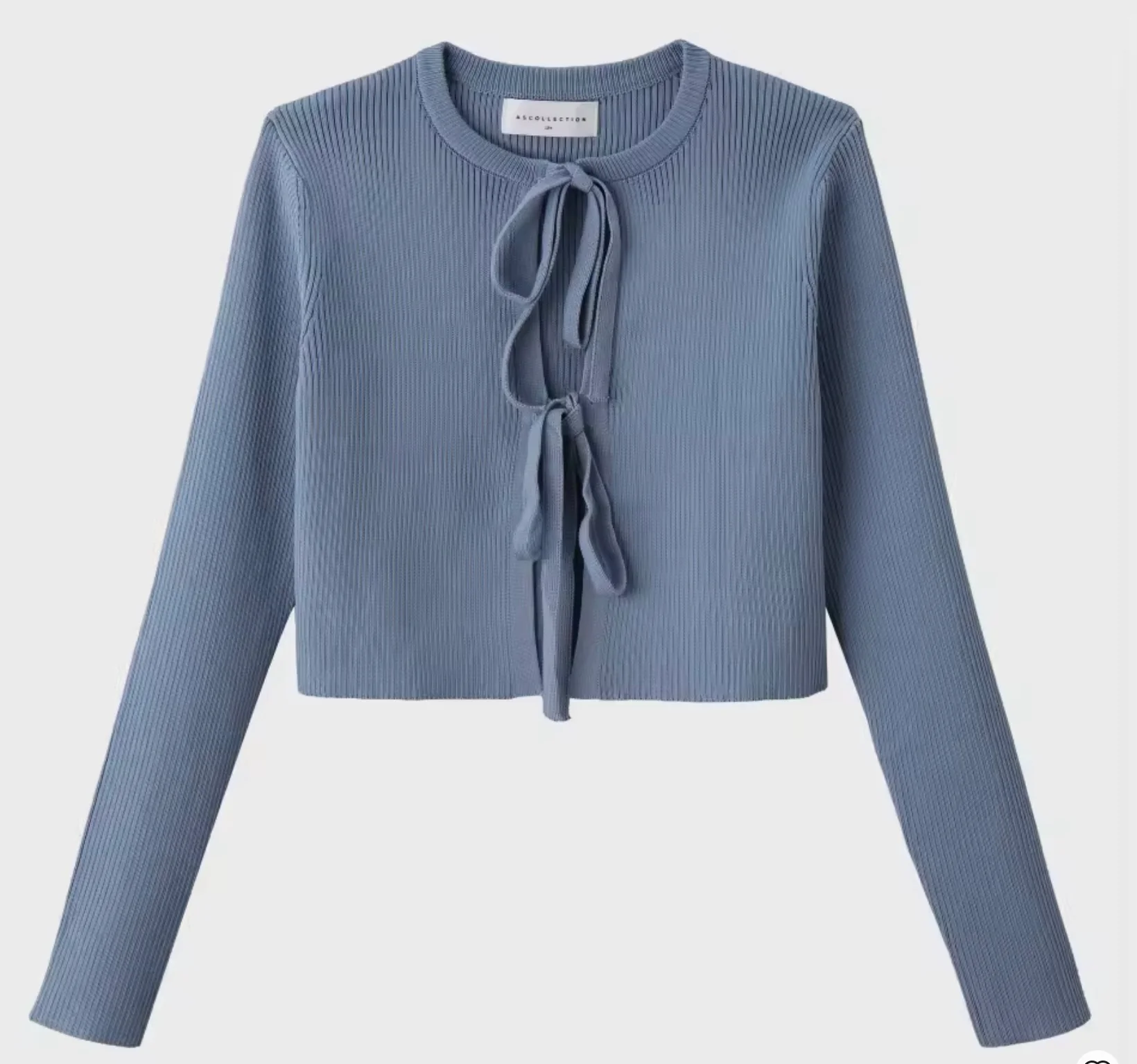 Teen Girl Knitted Blue Cardigan Set - Image 3