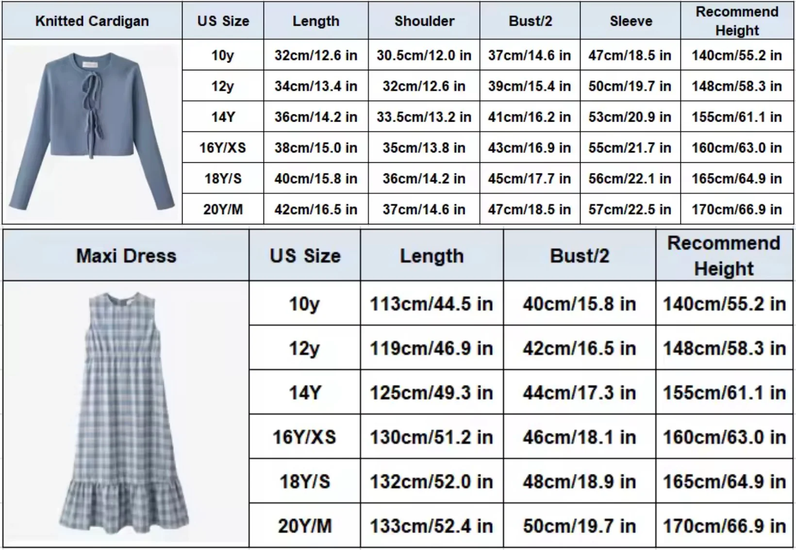 Teen Girl Knitted Blue Cardigan Set - Image 4