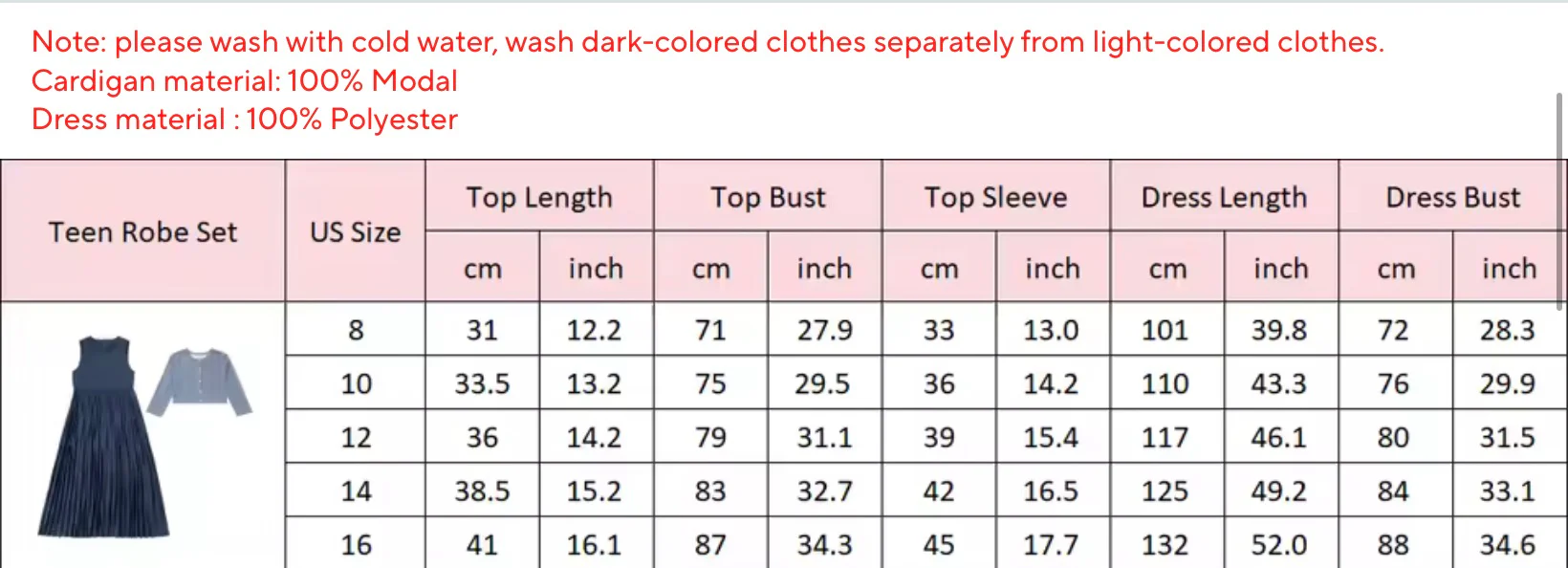 Teen Maxi Robe Set - Image 3